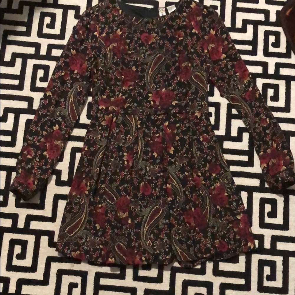 Rose Printed Dress - Picture 3 of 5